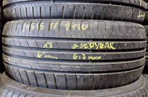 1db 215/45 r17 Goodyear nyári 2013 6,7mm 8000 Ft