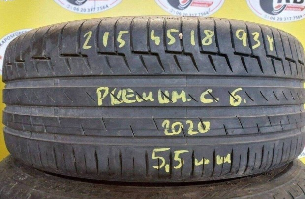 1db 215/45 r18 Continental nyri 2020 5,5mm 12000 Ft