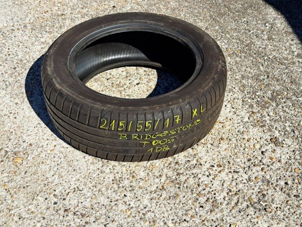 1db 215/55 R17 XL Bridgestone T005 nyári gumi 215/55R17XL