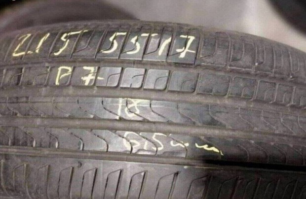 1db 215/55 r17 Pirelli Cinturato P7,,Évjárat2018,,6.5mm, 20 000 Ft