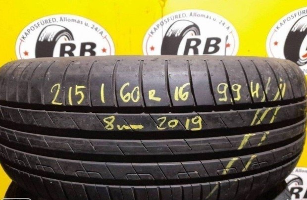 1db 215/60 r16 Goodyear nyri 2019 8mm 22500 Ft