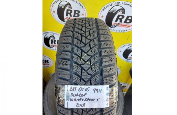 1db 215/60 r16 j Dunlop Wintersport5 tli 2018 15000 Ft