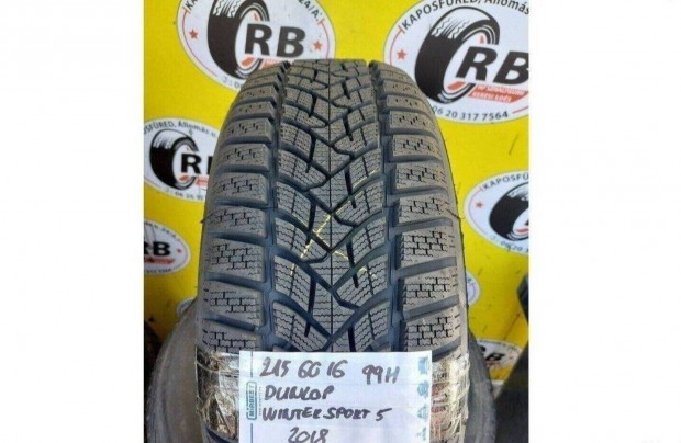 1db 215/60 r16 j Dunlop Wintersport5 tli 2018 15000 Ft