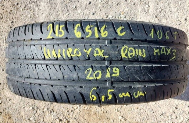 1db 215/65 r16C  Uniroyal Rainmax3,,vjarat:2019,,6.5mm 15 000 Ft