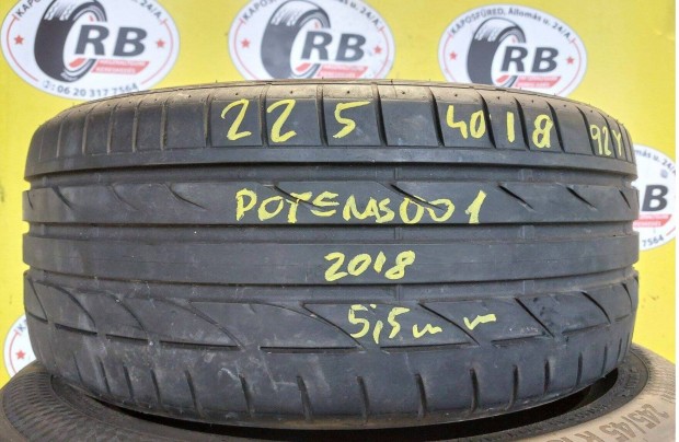 1db 225/40 r18 Bridgestone Potenza tli 2018 5,5mm 10000 Ft