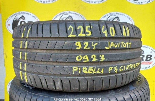 1db 225/40 r18 Pirelli Cinturato P7 20 000 Ft