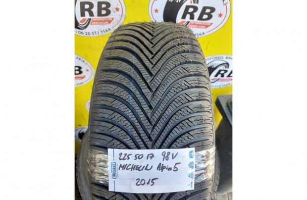 1db 225/50 r17 j Michelin Alpin4 tli 2017 14000 Ft