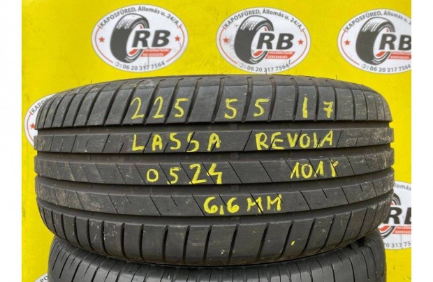 1db 225/55 r17 Lassa nyári 2024, 6,6mm, 25000ft