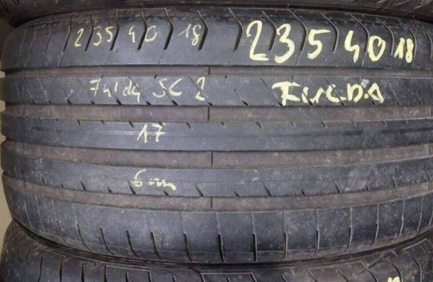 1db 235/40 r18 Fulda Sport Control 2 nyári 2017 6mm 12500 Ft