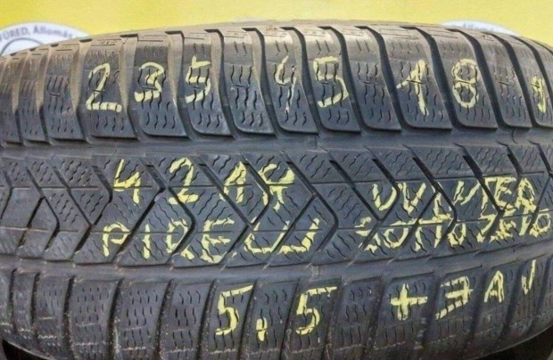 1db 235/45 r18 Pirelli Soto Zero téli 2018 5,5 mm 10000 Ft
