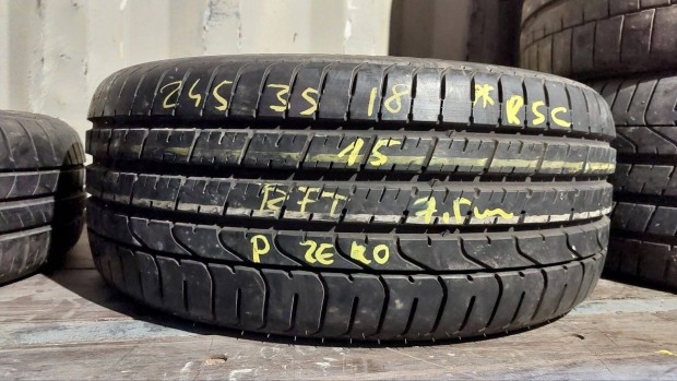 1db 245/35 r18 Pirelli P Zero RFT nyri 2015 7,5mm 13000 Ft