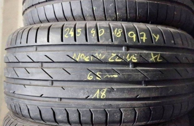 1db 245/40 r18 Nokian Zline XL nyári 2018 6,5mm 15000 Ft