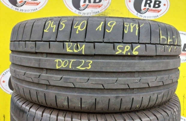 1db 245/40 r19 Continental Sportcontact 6,,Évjárat:2023 35 000 Ft