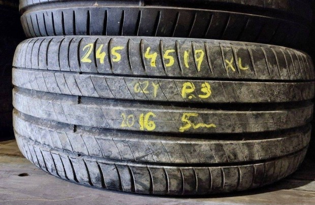 1db 245/45 r19 Michelin Primacy 3 nyri 2016 5mm 13000 Ft