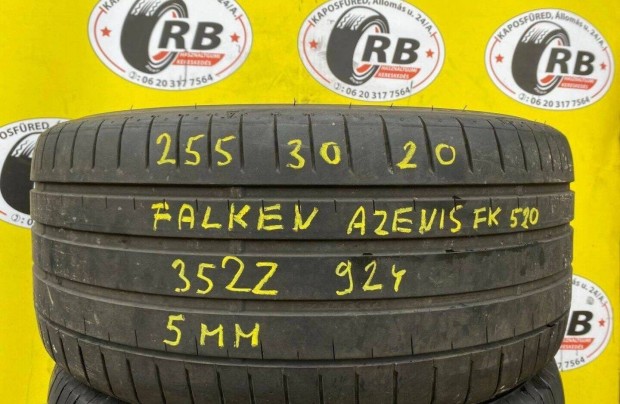 1db 255/30 r20 Falken nyári 2022, 5mm, 20000ft