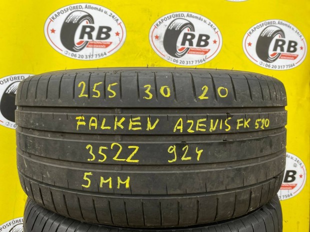 1db 255/30 r20 Falken nyri 2022, 5mm, 20000ft