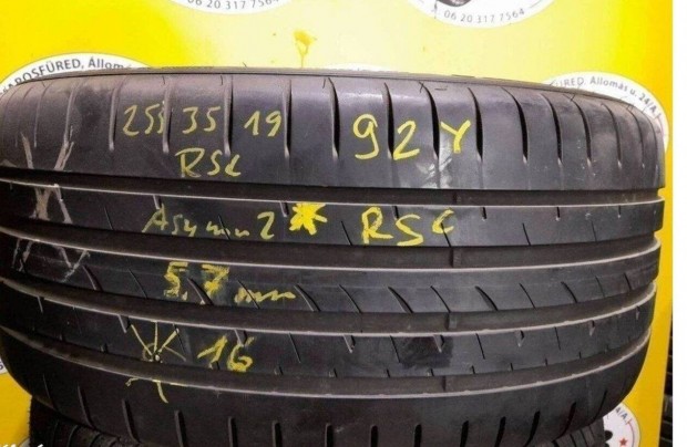 1db 255/35 r19 Goodyear nyri 2016 5,7mm 10 000 Ft