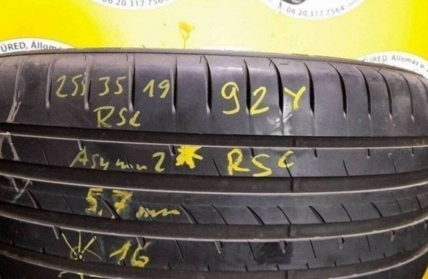 1db 255/35 r19 Goodyear nyári 2016 5,7mm 10 000 Ft