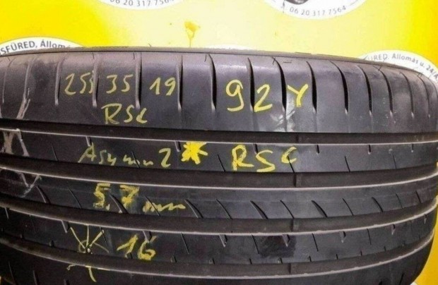 1db 255/35 r19 Goodyear nyri 2016 5,7mm 10 000 Ft