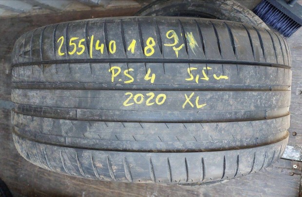 1db 255/40 r18 Michelin Pilot Sport 4 nyri 2020 5,5mm 12700 Ft