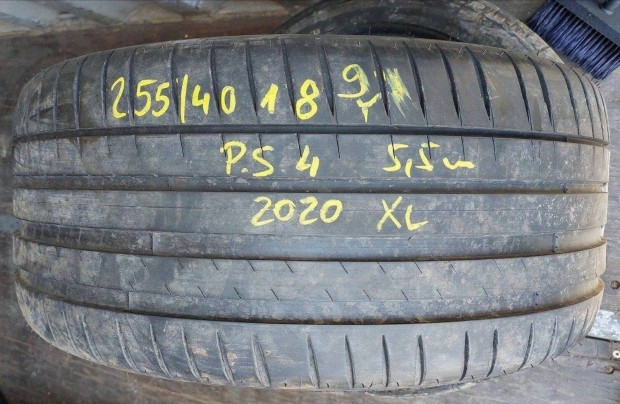 1db 255/40 r18 Michelin Pilot Sport 4 nyri 2020 5,5mm 12700 Ft