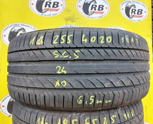 1db 255/40 r20 Continental SC5,,Évjárat:2024,,6.4mm