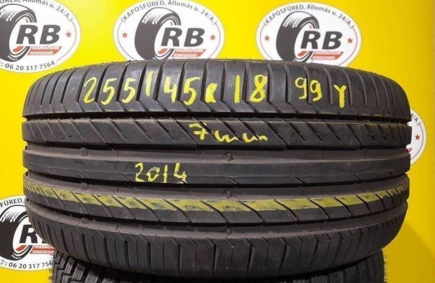 1db 255/45 r18 Continental 2014 7mm 22 500 Ft