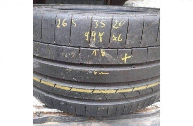 1db 265/35 r20 Continental Sportcontact6,,Évjárat2018,,6mm: 25000ft
