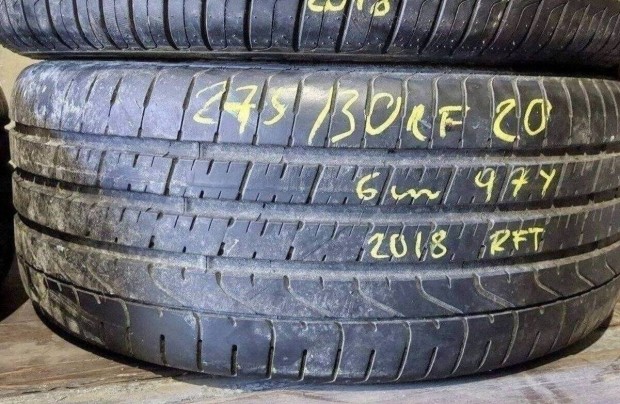 1db 275/30 r20 Pirelli P Zero TM RFT nyári 2018 6mm 30000 Ft