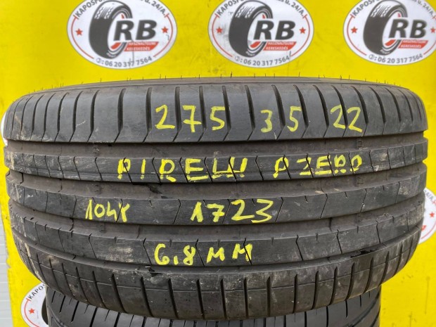 1db 275/35 r22 Pirelli nyri 2023, 6,8mm, 70000ft