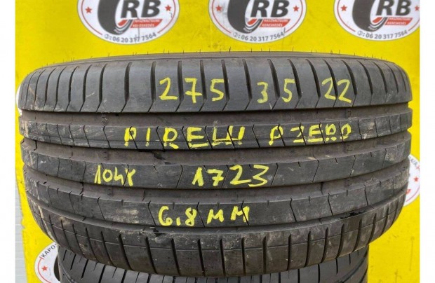 1db 275/35 r22 Pirelli nyári 2023, 6,8mm, 70000ft