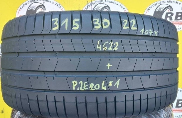 1db 315/30 r22 Pirelli nyri 2022 6mm jszer 75000 Ft