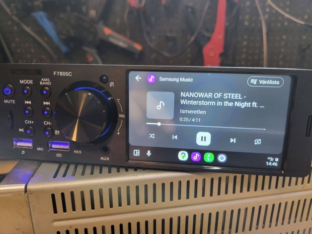 1din 4,1" fejegysg ( A.auto/carplay, BT, usb)
