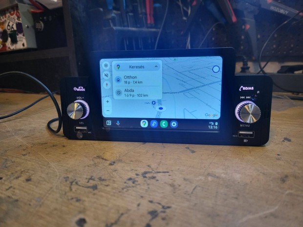 1din 5 " fejegység (A.auto/carplay, BT, usb)