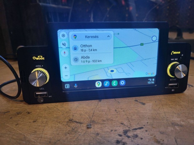 1din 5 " fejegység (A.auto/carplay, BT, usb)