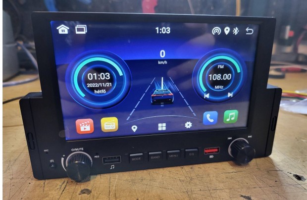 1din 6,2" android fejegysg (wifi, gps, carplay)
