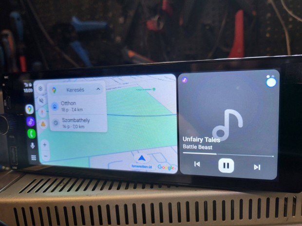 1din 6.9" fejegység (A.auto/carplay, bt, usb)