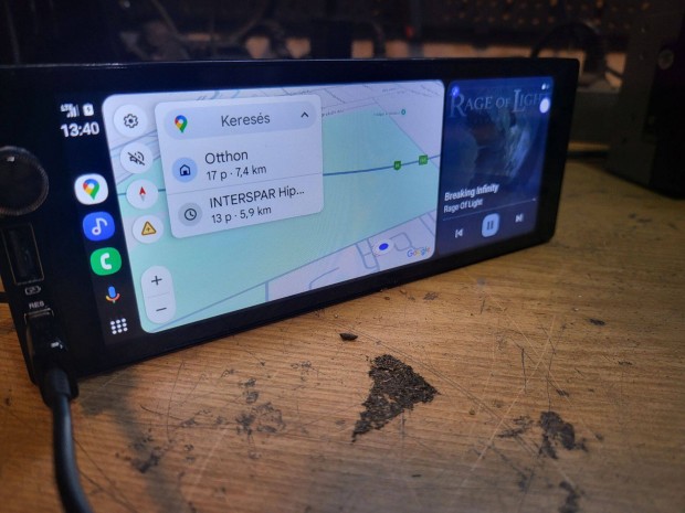 1din 6.9" fejegysg (BT, Usb, android auto/carplay)