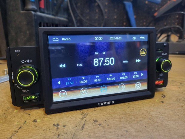 1dines 5coll kijelzős fejegység (A.auto/carplay, BT. usb)