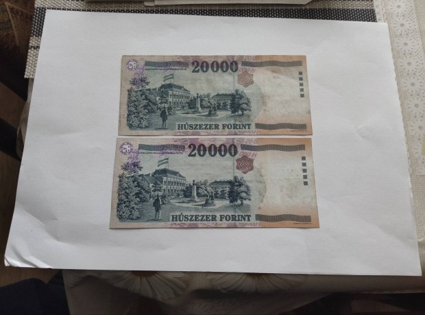 20000 forintos bankjegyek