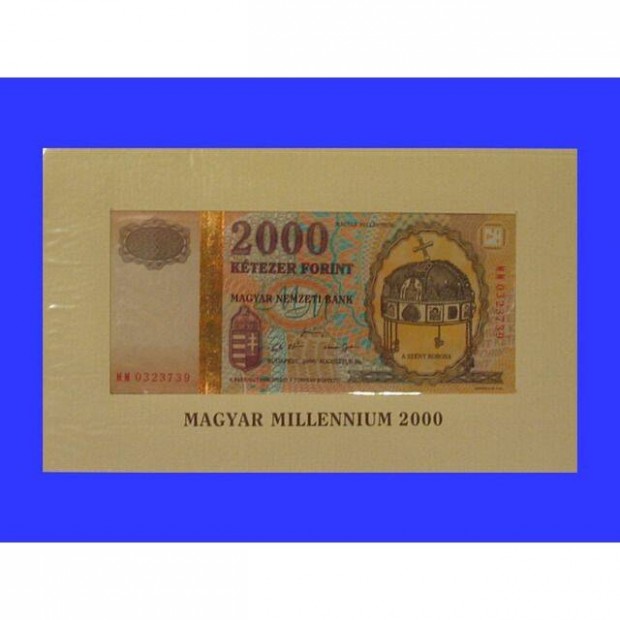 2000 Forint - Millennium - Aranyszlas Millenniumi 2000Ft UNC
