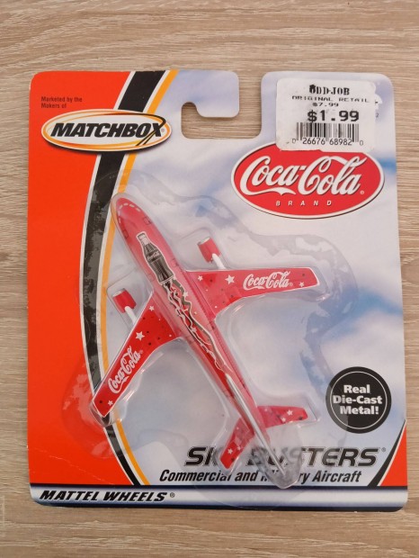 2000 Matchbox Sky Busters Coca-Cola Jet Airplane