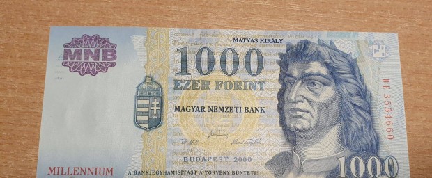 2000 - vi Millenniumi 1000- Forint . NSZ