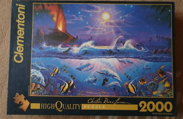 2000 db-os Puzzle - Clementoni (delfines)