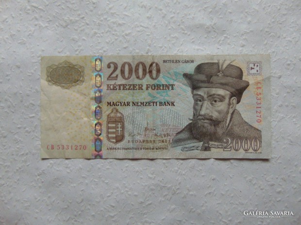 2000 forint 2013 CB Bethlen Gbor