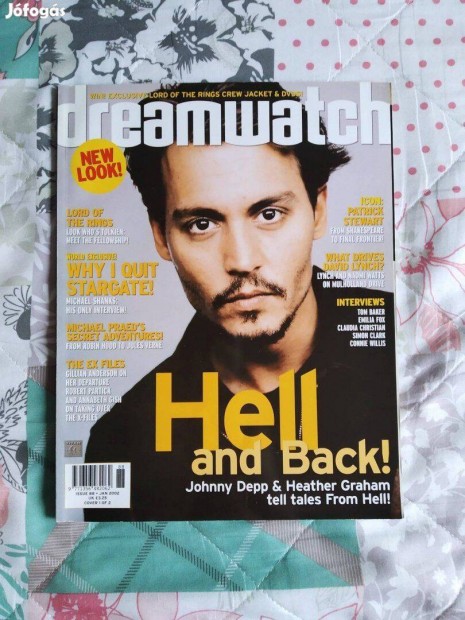 2002/janur Dreamwatch magazin, Johnny Depp