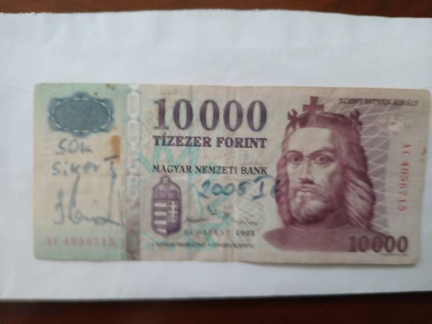 2003  bankjegy 10 ezer forint 