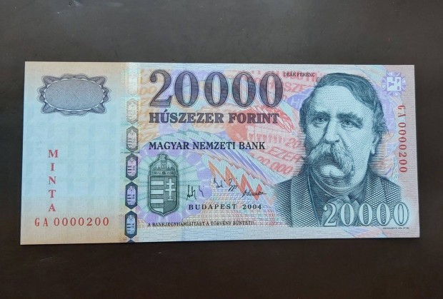 2004 Minta 20000 forintos Unc llapotban