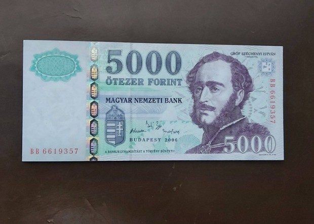2006 5000 forintos BB Unc llapotban