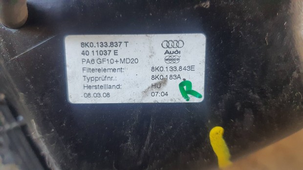 2008 Audi A4 Légszűrőház 25.01.30